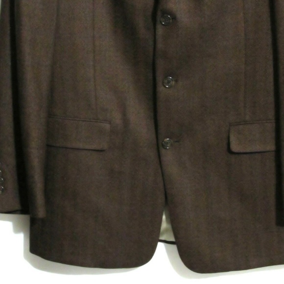 HART SCHAFFNER MARX BROWN SPORT COAT 40 REGULAR - Picture 3 of 4